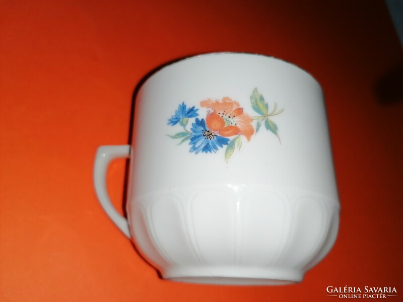 Retro poppy mug from the seventies