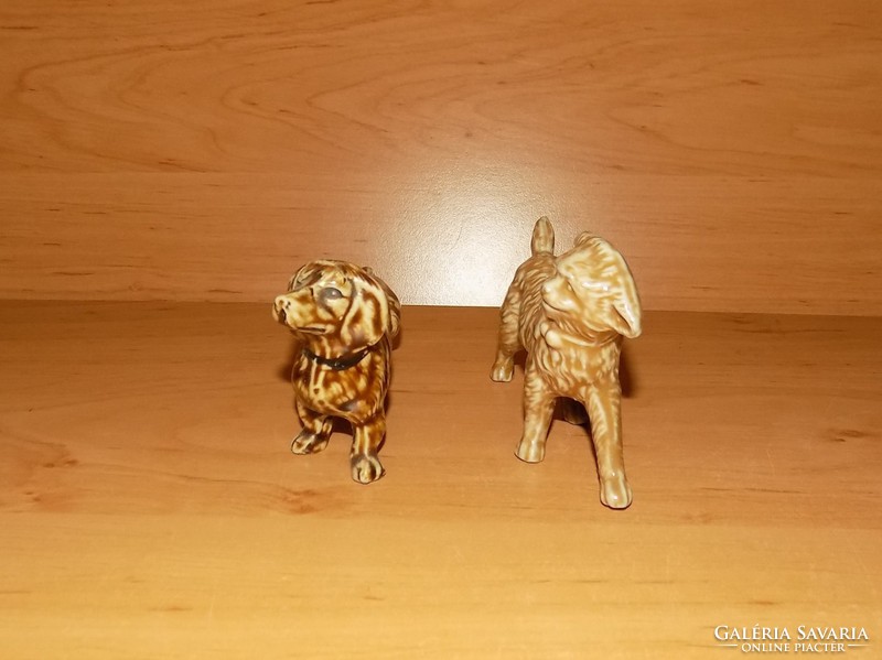 Német  porcelán kutya pár 2 db figura egyben (po-1)