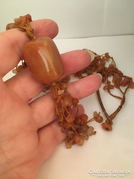 Carnelian Handcrafted Knotted Necklace