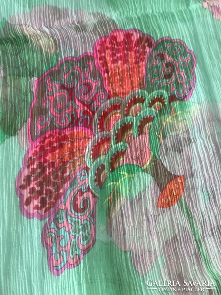 Leonard paris silk scarf with a beautiful pattern, 170 x 50 cm