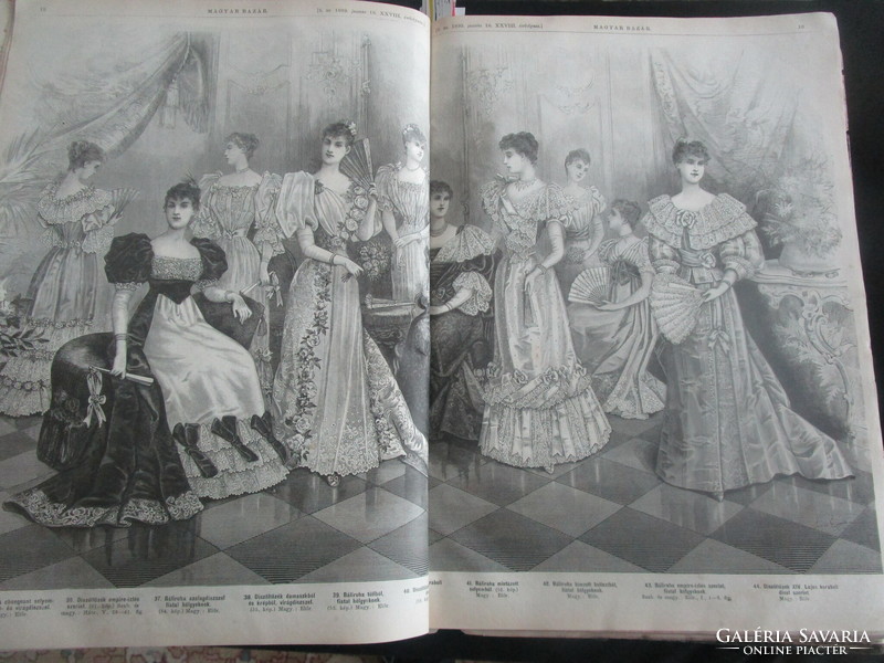 1893 Hungarian bazaar as the workhorse of women magazine 380 pages needlework fashion lots of precious steel engravings
