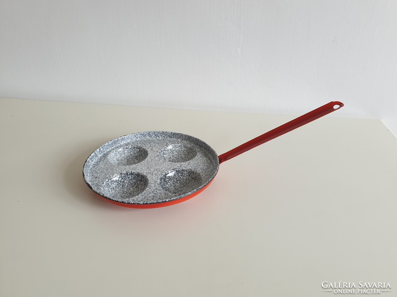 Old tarkedli oven red enamel czech donut vintage confectioner kitchen utensil decoration