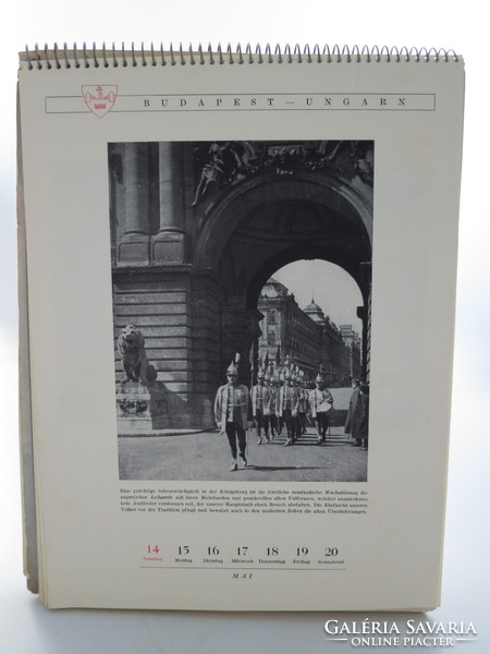 1944 - Budapest-Ungarn - 52 fényképpel illusztrált antik idegenforgalmi naptár