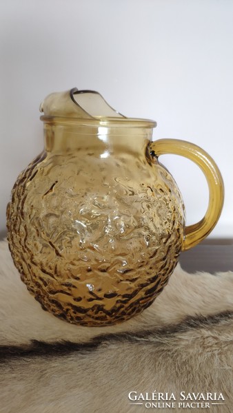 Anchor hocking forest jug with milano lido pattern