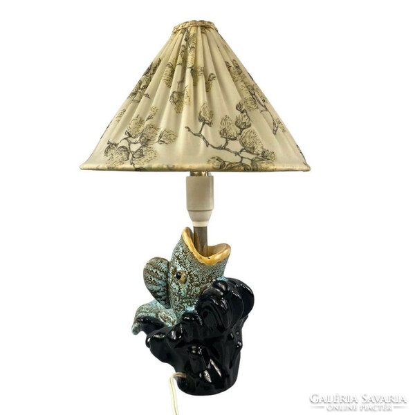 Carli Bauer goldfish table lamp - gmundner ceramic - rarity-