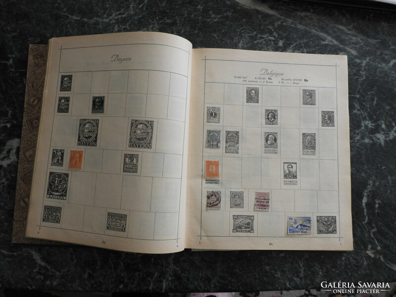 Turul world album stamp collection - with stamps - turul occupation stamp album
