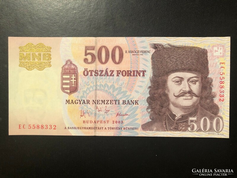 500 forint 2003. "EC"!!  UNC!!  RITKA!!