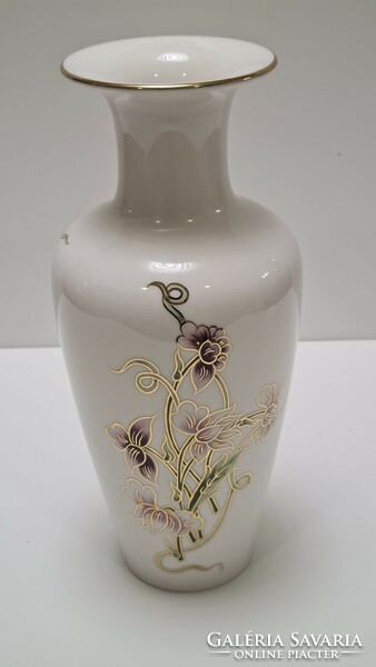 Zsolnay spring pattern large vase 27 cm