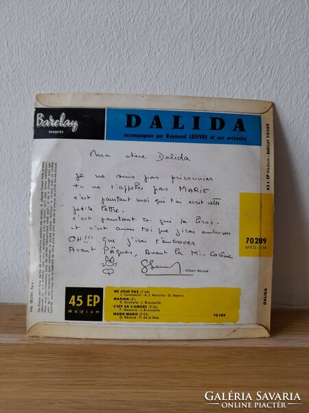 Dalida kislemez (1959)
