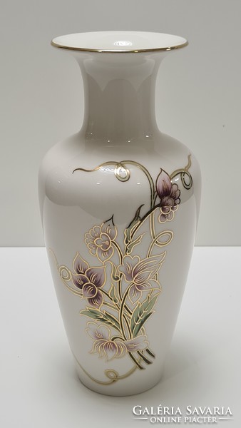 Zsolnay spring pattern large vase 27 cm