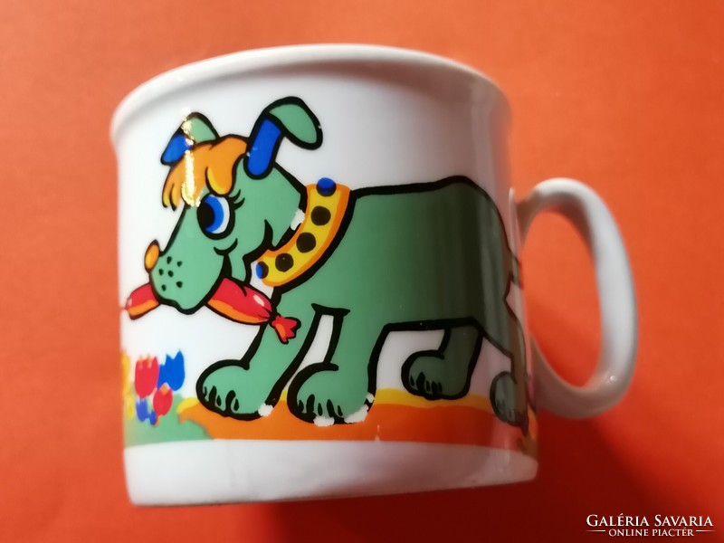 Zsolnay message-proof rarer dog mug
