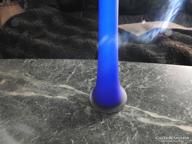 Huge blue floor vase - glass vase