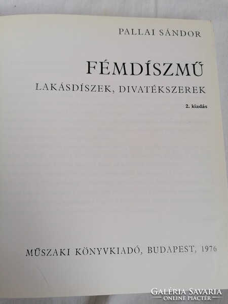 Pallai Sándor :fémdíszmű