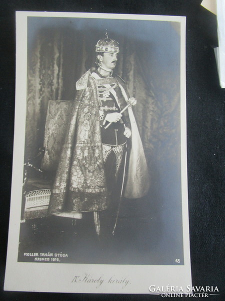 Coronation buda 1916 last Hungarian king iv. Charles era photo photo sheet