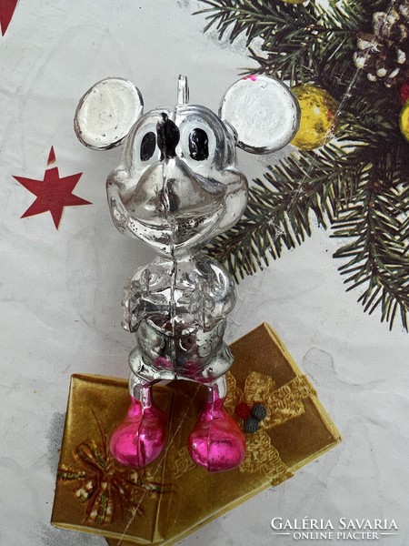 Antique, rare mickey mouse plastic Christmas tree decoration