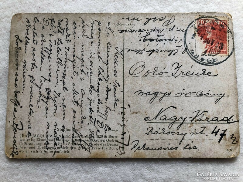 Antik, régi  Stengel  képeslap - 1918                                                 -5.
