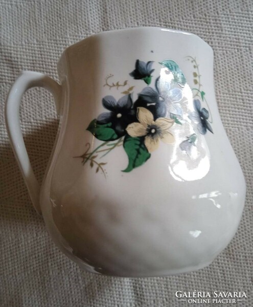 White Hungarian flowered jug