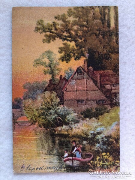 Antik, régi képeslap                            -5.