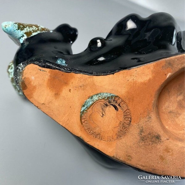Carli Bauer aranyhalas asztali lámpa - Gmundner Keramik - Ritkaság-