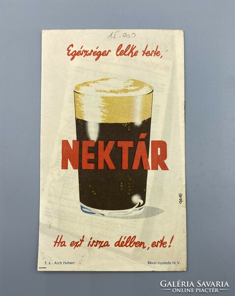 Ritka NEKTÁR GYÓGYTÁPSÖR reklám füzet 1949