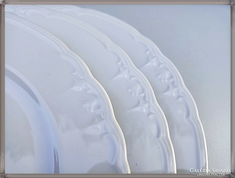 Seltmann weiden julia festive snow white porcelain flat plates