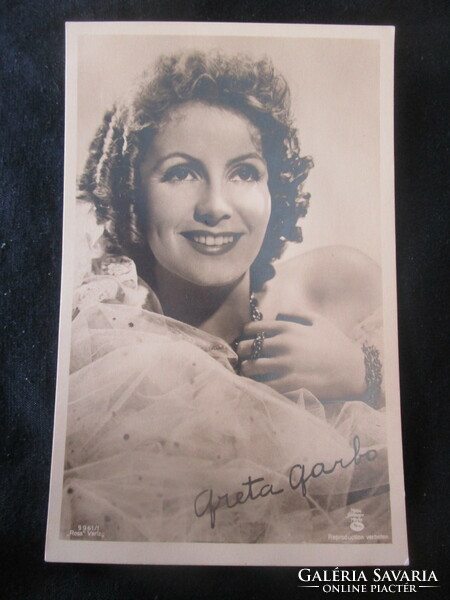 Circa 1938 greta carbo movie star myth actress metro goldwyn mayer period postcard