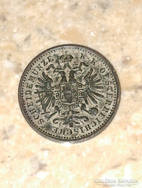 1885 József Ferenc 1 kreuzer krajcár double-headed eagle!