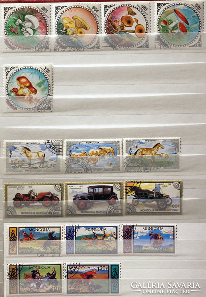 Mongolian stamps 1963-1996 used stamp collection ~35 ft/piece