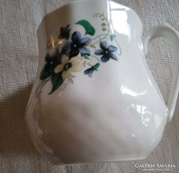 White Hungarian flowered jug