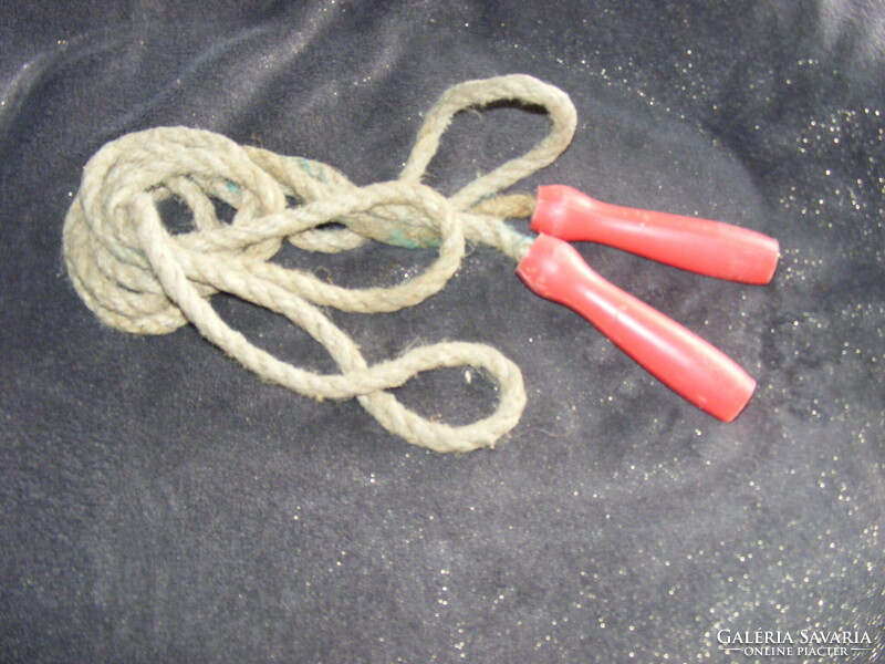 Old string skipping rope, children's toy