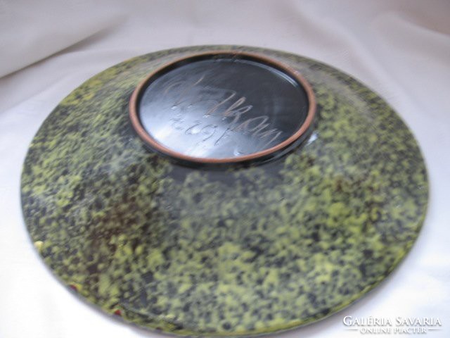 Liszkay smith zoltán retro ceramic wall bowl