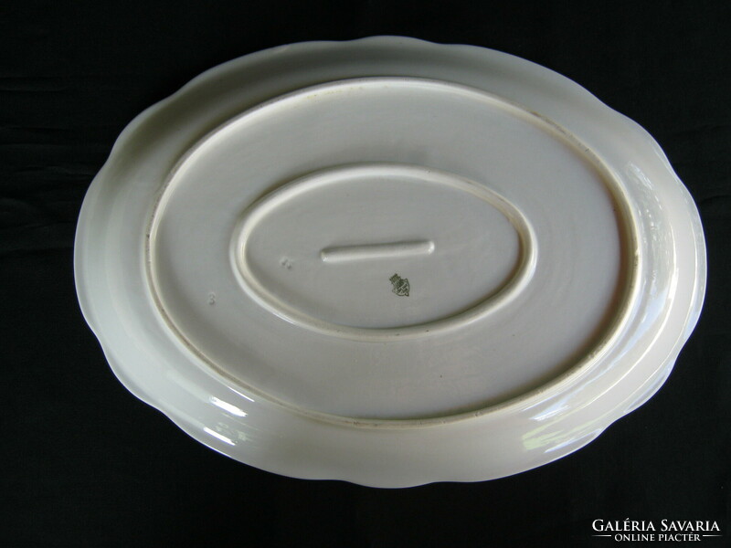 Zsolnay porcelán nagy ovális kínáló tál