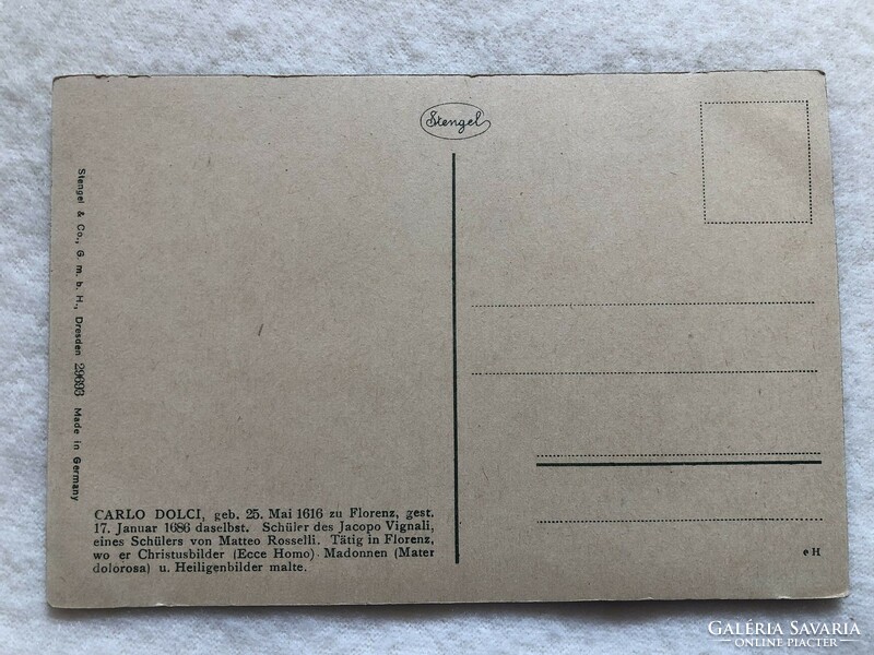 Antique, old Stengel postcard - post clean -5.