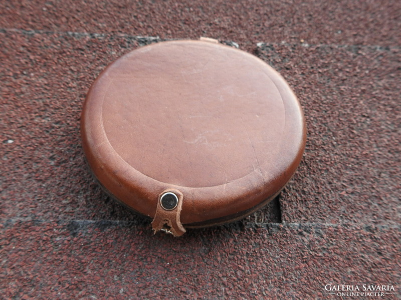 For cooperative work, Csongrád county bronze plaque in afez laksöv - leather case