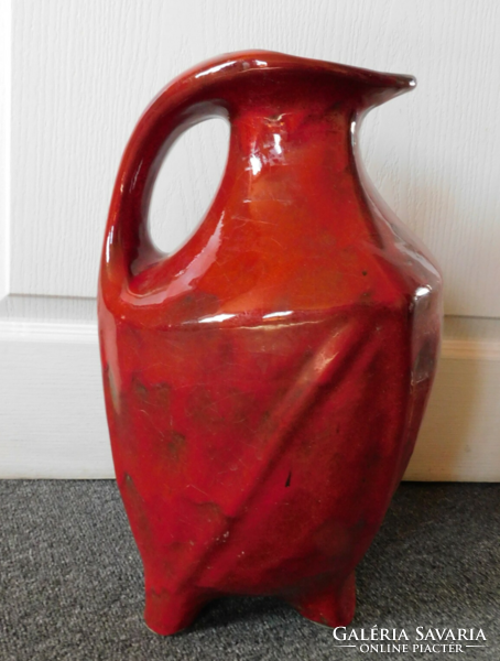 Pesthidegkút ceramic floor vase - mid century - 40 cm