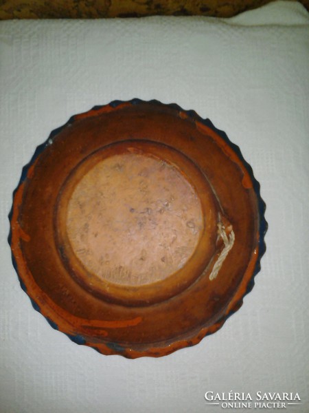 Antik kerámia tányér, falitányér