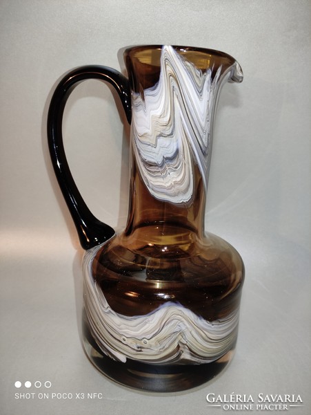 Schott zwiesel thick walled glass pouring carafe jug in rare color