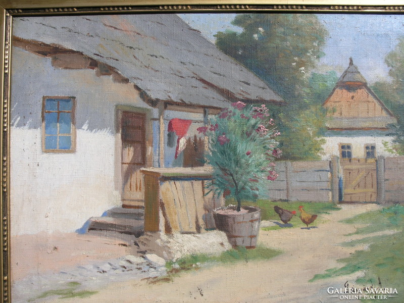 Signed oil on canvas painting (Gáspárdy a.) - 