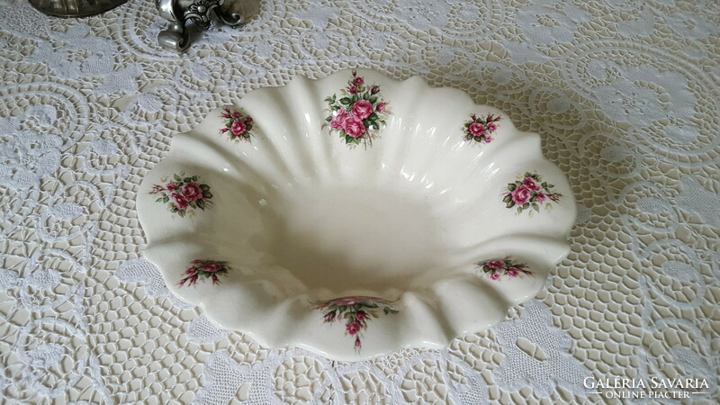 Beautiful pink earthenware centerpiece, offering bowl