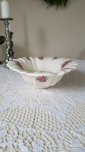 Beautiful pink earthenware centerpiece, offering bowl