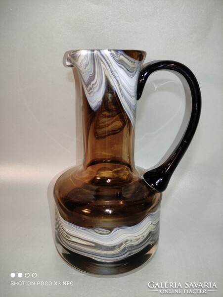 Schott zwiesel thick walled glass pouring carafe jug in rare color
