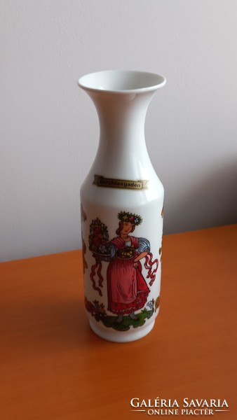 Vase bavaria royal, marked, scene, flawless, 21 x 6 cm