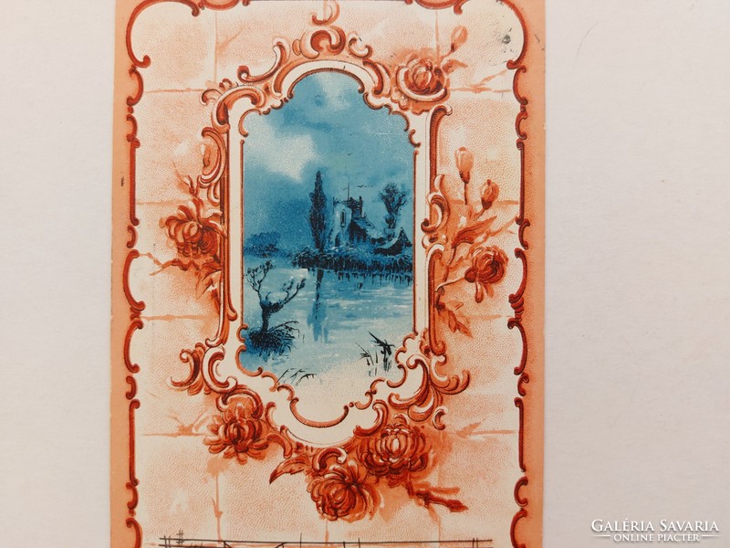 Old postcard 1901 postcard landscape