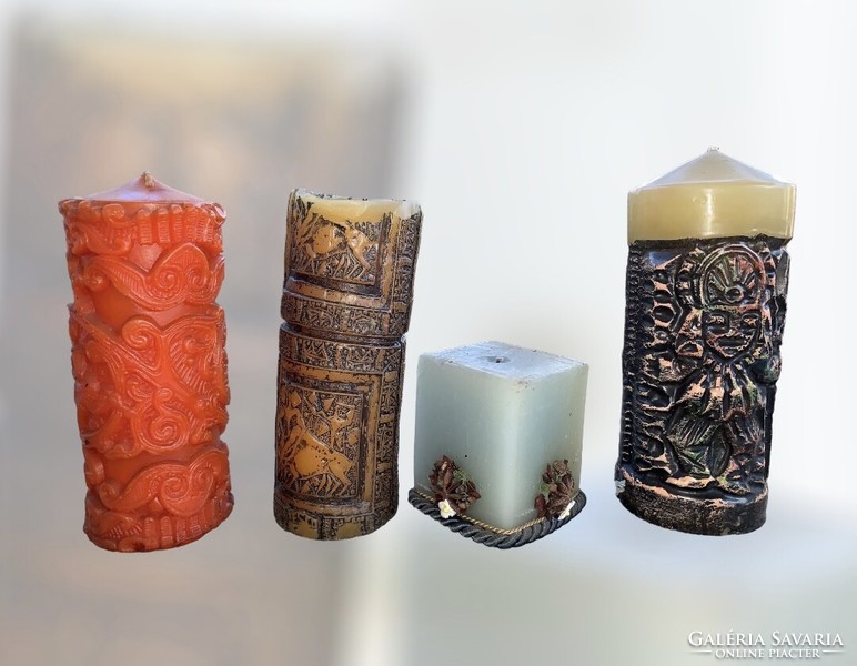 4 Pcs. Old candle