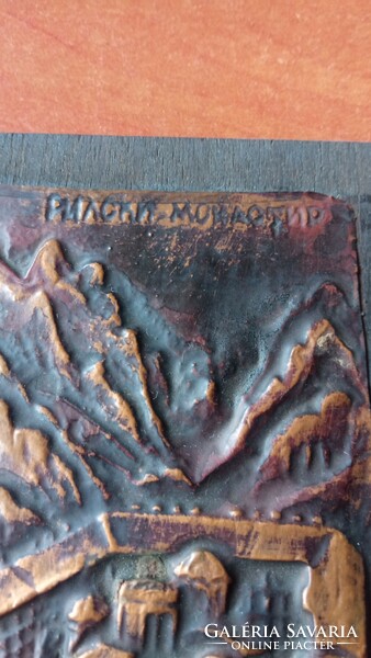 Bronze commemorative plaque mini for sale