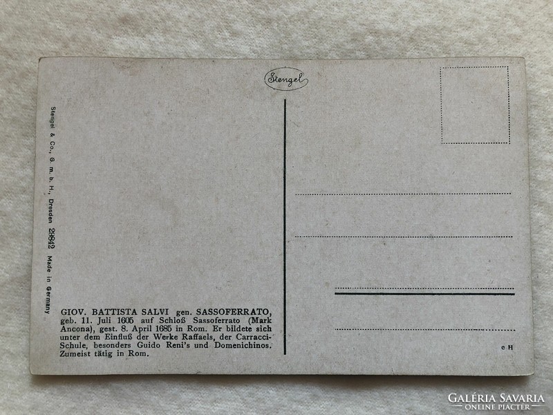 Antik, régi  Stengel  képeslap - Postatiszta                                                   -5.