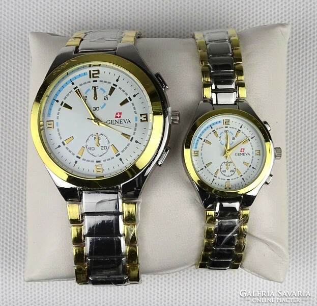 1M425 geneva men's and women's elegant wristwatch in gift box
