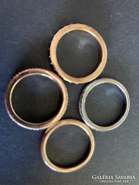 Divatékszer 4 részes gyűrű-szett