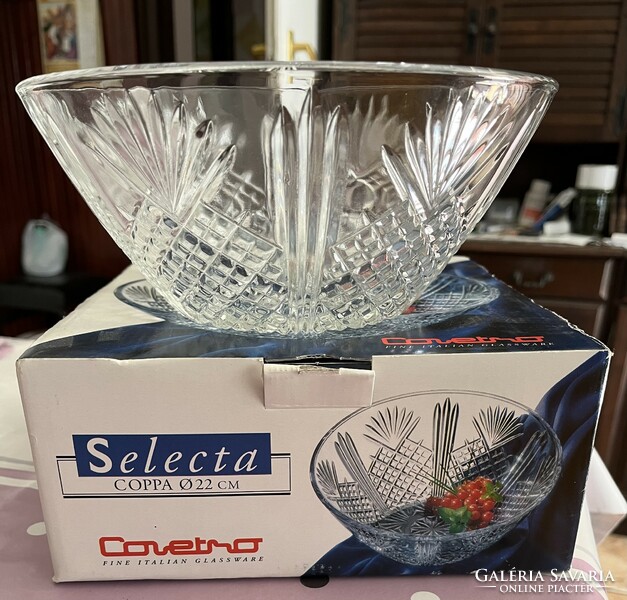 Selecta Italian glass fruit bowl (new)