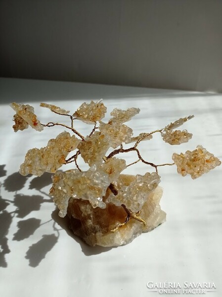 Citrine/Argonite mineral lucky tree